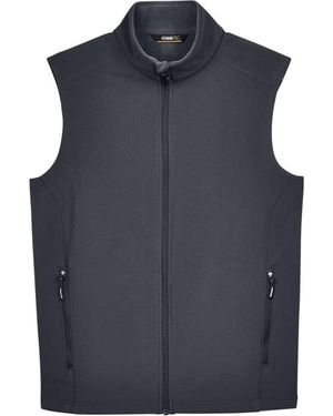 CORE365 Cruise Two-Layer Fleece Bonded Soft Shell Vest - Blue
