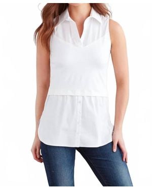 Finley Layering Tank Sleeveless Top - White