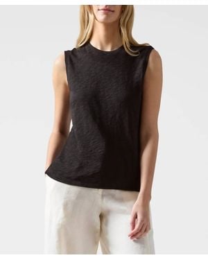 ATM Slub Jersey Sleeveless Schoolboy Tee - Black