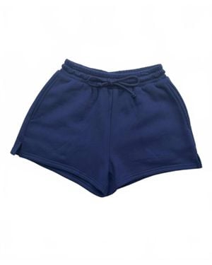Sunkissed Coconut Girl's Basic Cotton Shorts - Blue