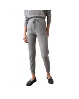 White + Warren Cashmere Jogger - Black