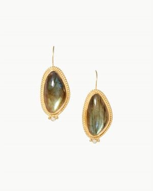 Chan Luu Elizabeth Drop Earrings - Metallic