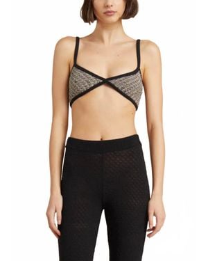 Bec & Bridge Valentina Knit Brallette - Black