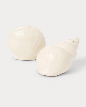 Lilly Pulitzer Shell Ceramic Salt & Pepper Shakers - Natural