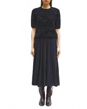 Molli Desperado Textured Elbow Top - Black