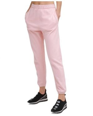 DKNY Cotton Jogger Pants - Pink