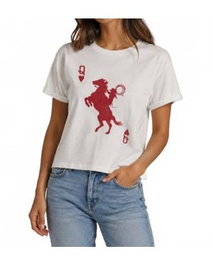Chrldr Rodeo Queen Perfect Tee - Gray