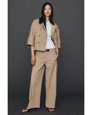 Maeve Buckle Heritage Pants - Natural