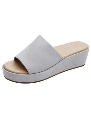 Rockport Aubriella Slide Waterfall Micorsuede Cj1096 - Gray