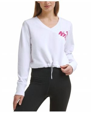 Calvin Klein Performance Cinched Logo Sweatshirt - White