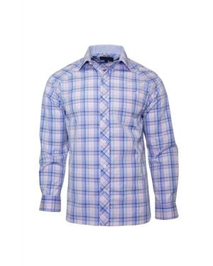 Hook & Tackle Andover Button Down Shirt - Blue