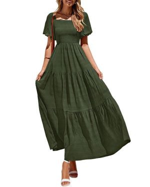 AMINA GLAM Maxi Dress - Green