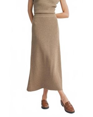 Sadie & Sage Crosby Sweater Midi Skirt - Natural