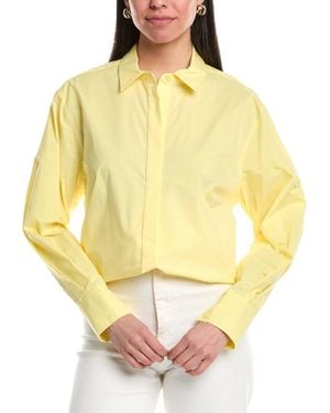 Jonathan Simkhai Chandler Oversized Button-Down Shirt - Yellow
