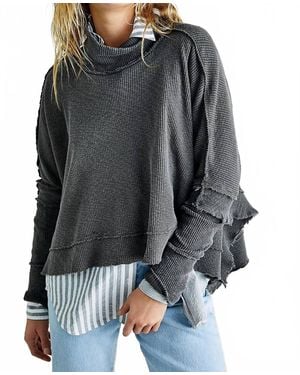 Free People Moon Daisy Sweater - Black