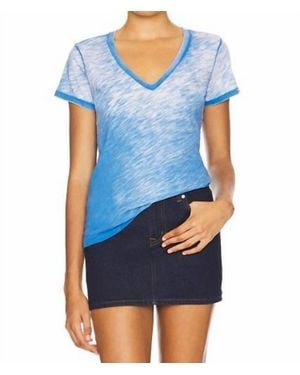 Goldie Sunrise V-Neck Boy Tee - Blue