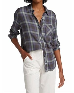 Rails Hunter Button Down Shirt - Gray