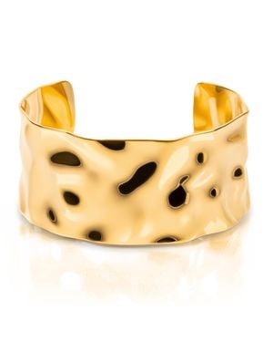Ellie Vail Roxi Hammered Cuff Bracelet - Metallic