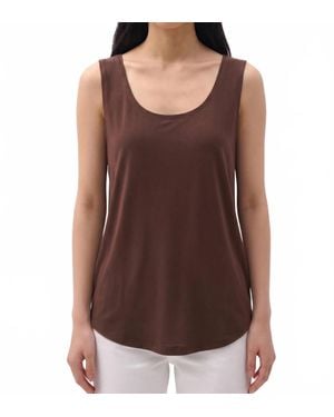 Joseph Ribkoff Silky Knit Scoop Neck Camisole Top - Brown