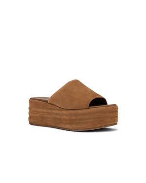 Free People Harbour Flatform Sandals - Brown