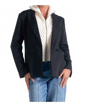 Elan Combo Blazer Sweater - Blue