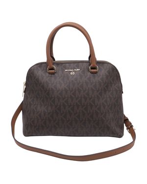 Michael Kors Large Cindy Dome Satchel Bag - Black