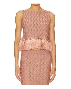 AZULU Lorenzo Knitted Top - Pink