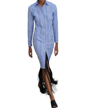 Nomia Fitted Shirtdress - Blue