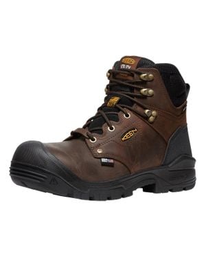 Keen Utility Independence 1026831 Carbon Toe Wp 6" Work Boot Gbnc1192 - Brown
