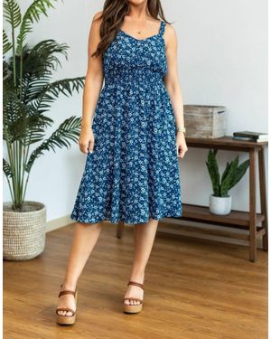 Michelle Mae Cassidy Midi Dress - Blue