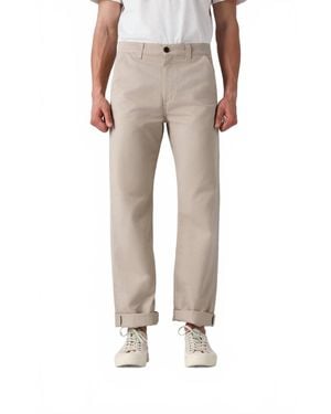 C.O.F. Studio Fatigue Double Twisted Twill Pants - Natural