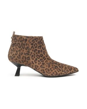Nero Giardini Mid Heel Ankle Bootie - Brown
