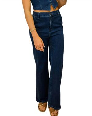 Le Jean Virginia Wide Leg Jeans - Blue