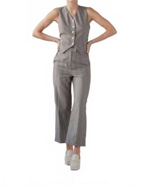 RoseVelvet Piper Straight Leg Pants - Gray