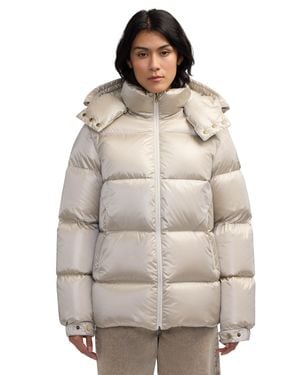 Pajar Vivienne Boxy Short Channel Quilted Puffer - Gray