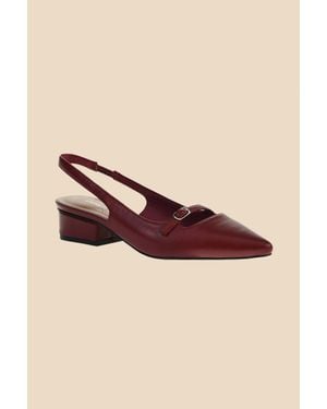 Chinese Laundry Maude Pointed Toe Slingback Low Heel - Pink