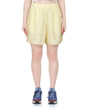 6397 Embroidered Dot Boxer Short - Yellow