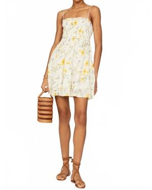 Kivari Adaline Strappy Elastic Mini Dress - White