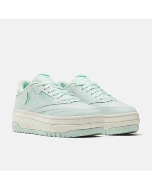 Reebok Club C Extra 100074263 Sneakers Aqua Dust Platform Shoes Htat696 - Blue