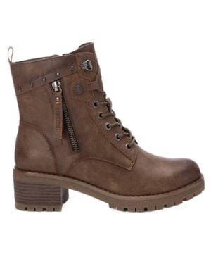 Xti Casual Ankle Booties - Brown