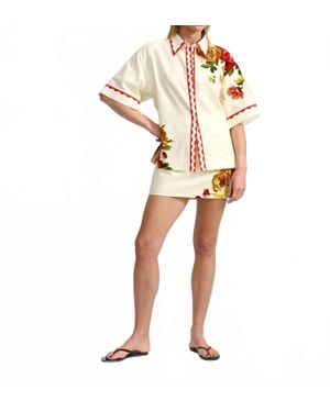 Aston Studio Neri Button Down Shirt - White