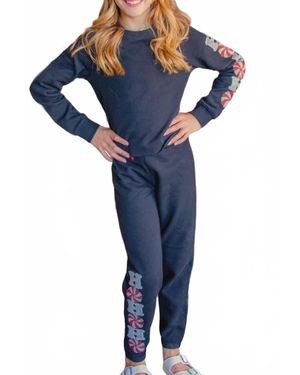 Paper Flower Ho Ho Ho Pant - Blue