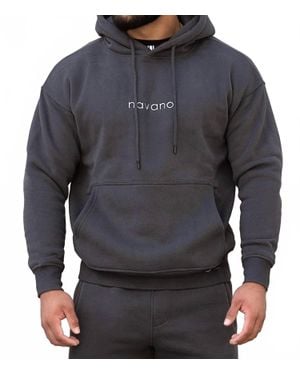 Navano Oversized Pull-On Hoodie - Gray