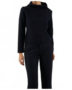 OSCAR THE COLLECTION Fray Top - Black