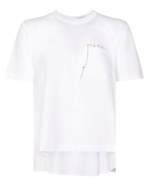 Marni Short-Sleeved T-Shirt With Chest Pocket - White