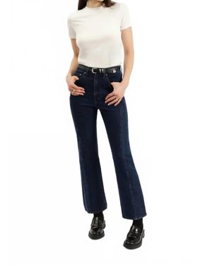 DAZE Soho High Rise Ankle Flare Jean - Blue