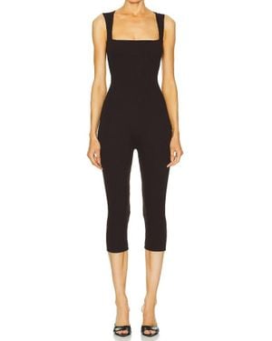 Sans Faff Bell Pedal Pusher Jumpsuit - Black
