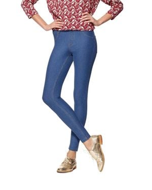 Hue Essential Denim Leggings - Blue