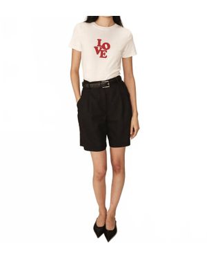 Grace & Mila Pastel Trouser Shorts - Black