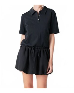 Grey Lab Scuba Balloon Mini Skirt - Black